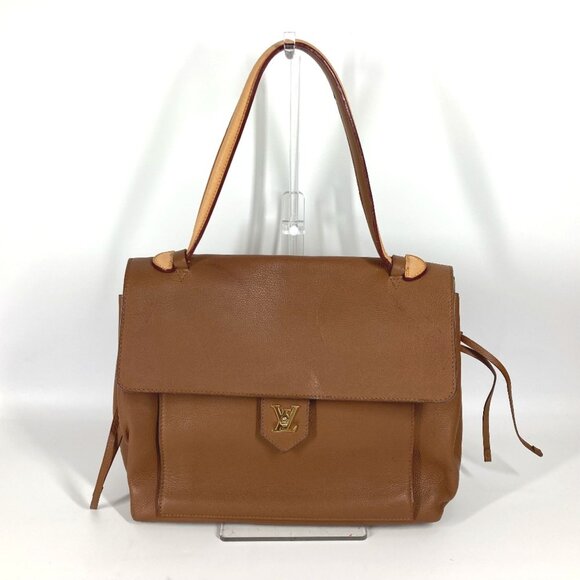 LOUIS VUITTON Authentic Brown Leather Shoulder Bag